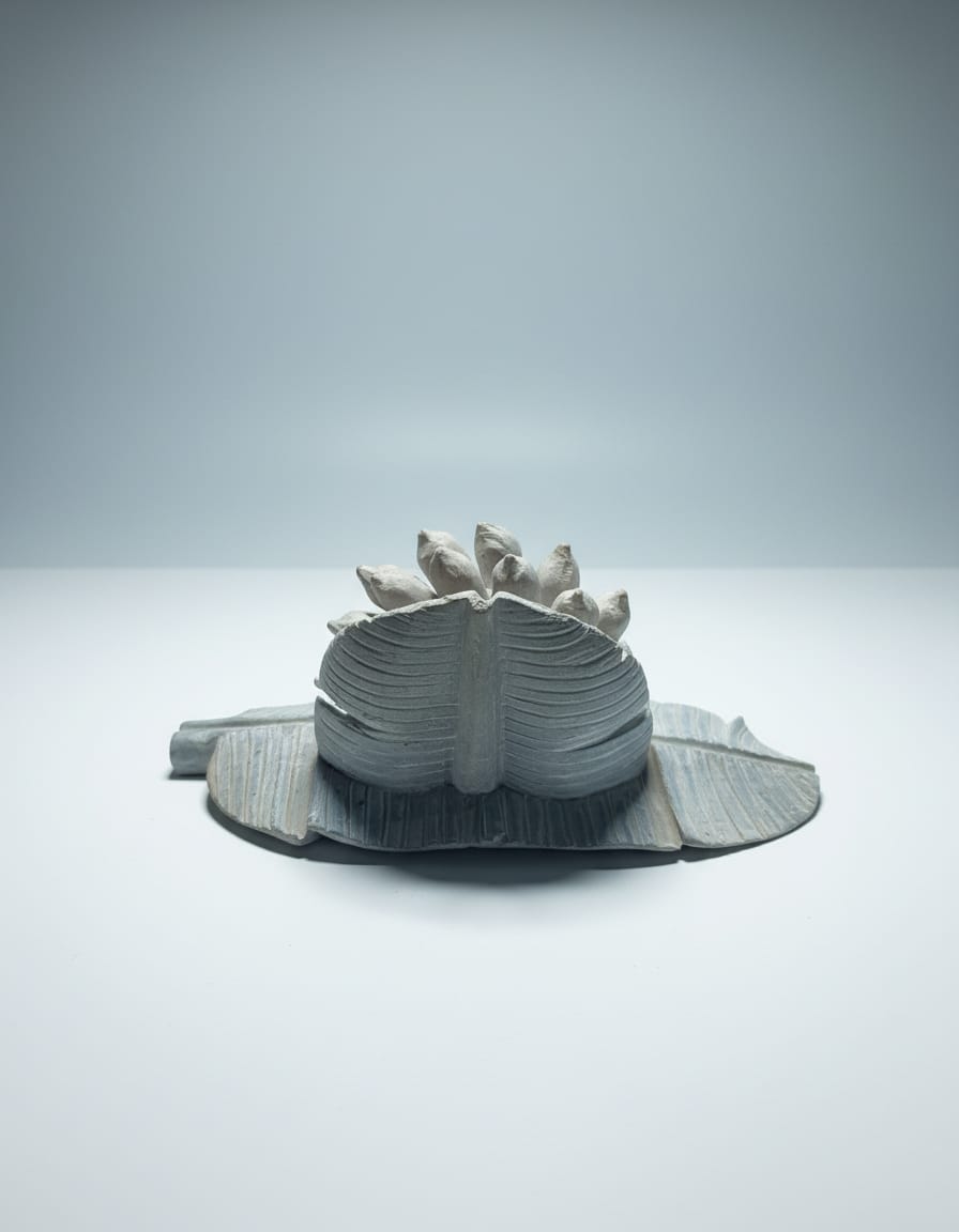 Visiting card holder made by sharpening stone